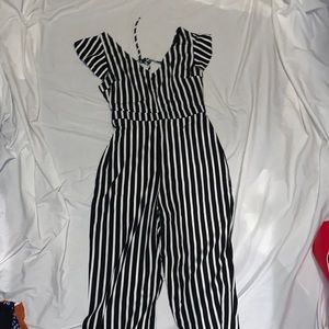 Striped jumpsuit